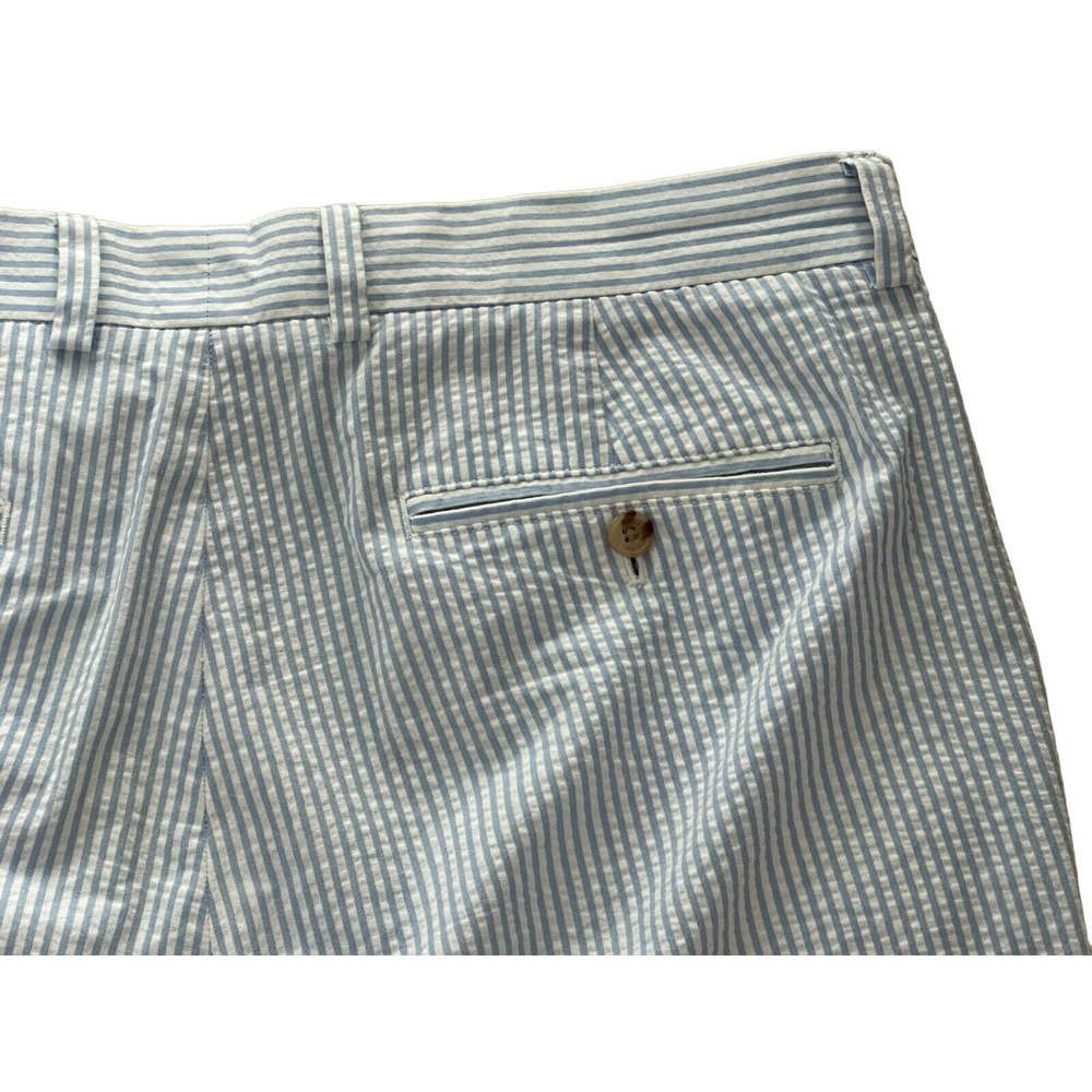 Vineyard Vines Mens Shorts Blue Striped Seersucker Cotton Breaker Cotton 38 (40) - Picture 1 of 7